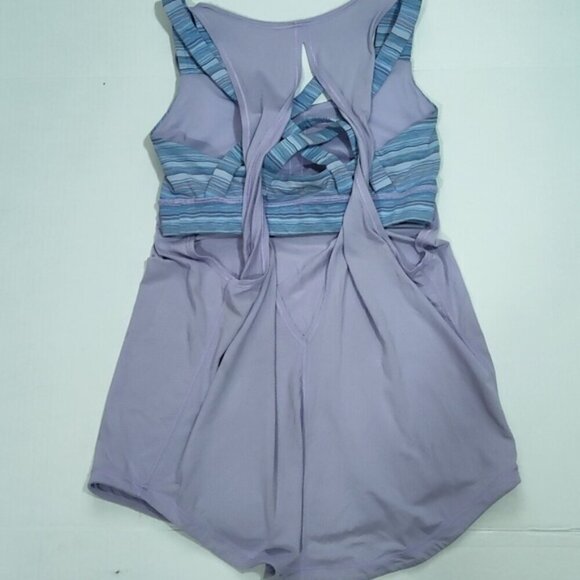Lululemon Ready & Go Tank Top sz 6 Lilac Wave Twist Kayak Blue - Picture 6 of 10
